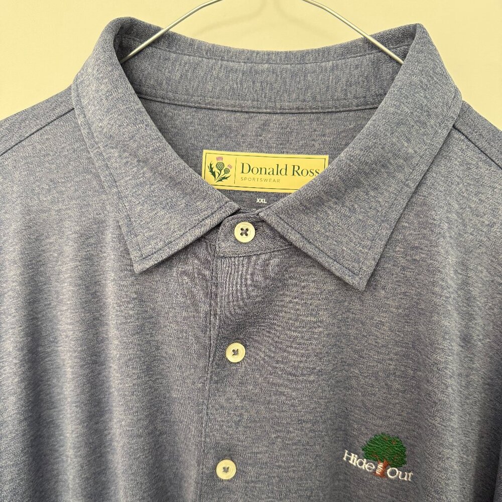 Donald Ross 2XL Golf Polo Hide Out - Long Sleeve
